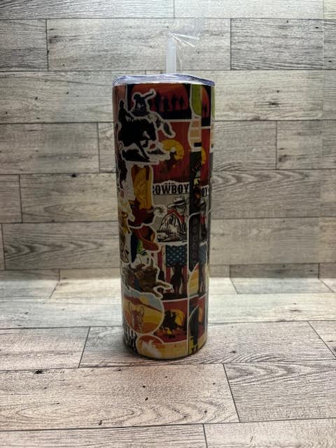 Western sticker Tumbler