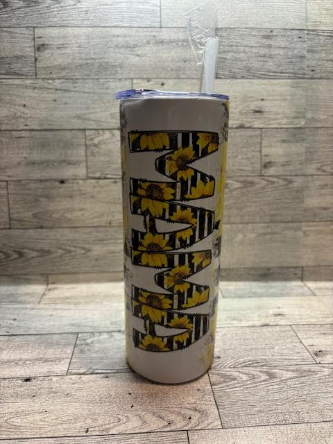 Sunflower MAMA Print tumbler